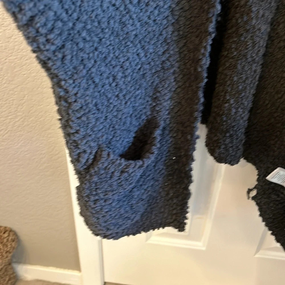 Umgee Women’s XL Gray Popcorn Knit Comfy Cardigan Sweater with Pockets - Picture 6 of 8